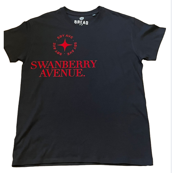 Swanberry Avenue with SBY AVE Compass - Black/Red
